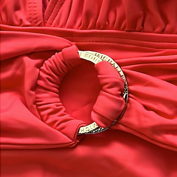 Michael Kors Belted Surplice Plunge One Piece - Picture 7 of 15